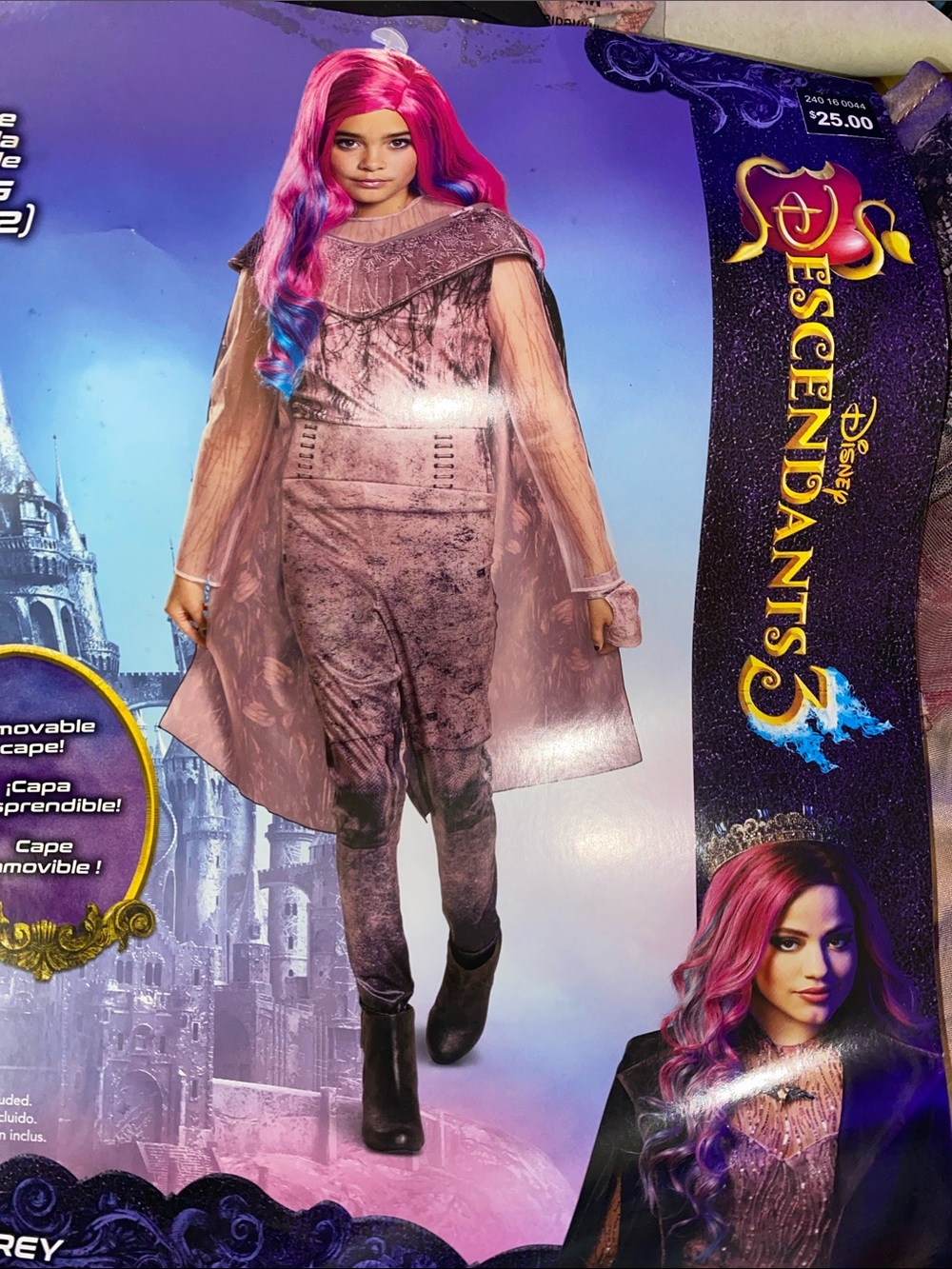 Disney Pink and Purple Audrey Costume with gloves size small 4-6